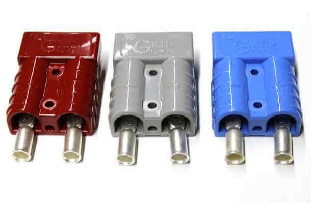 50 Amp Square Connectors-Blue, Red and Grey