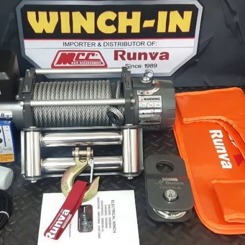 RUNVA WINCH-Steel Cable 12000lbs ( 5443kg ) 12V REMOTE