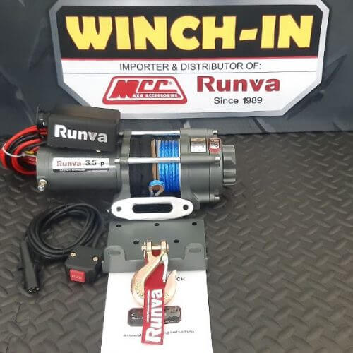 RUNVA WINCH-Synthetic Rope 3500lbs ( 1 588kg ) 12V
